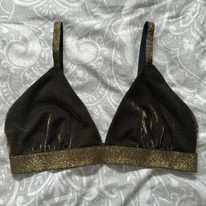 Gold Sparkly Bralette/Bra
